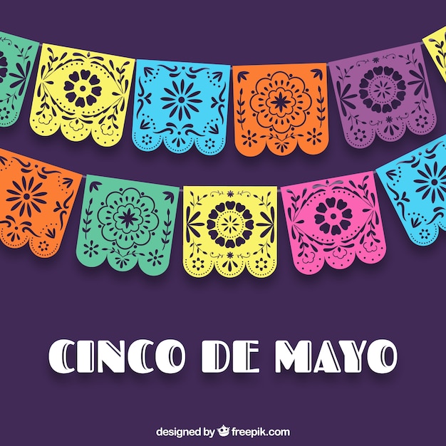 Fondo colorido cinco de mayo