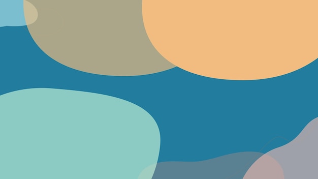 un fondo colorido con un círculo azul y amarillo y un fondo azul colorido abstracto moderno