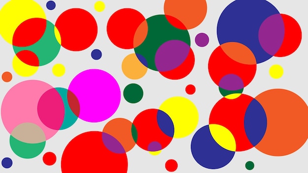 un fondo colorido con círculos como círculos y círculos