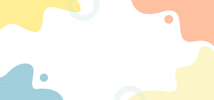 Un fondo colorido con círculos y ondas El fondo es blanco y los círculos
