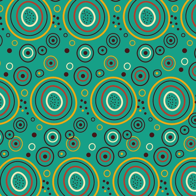 un fondo colorido con círculos y un patrón de círculos y patrón de arte moderno