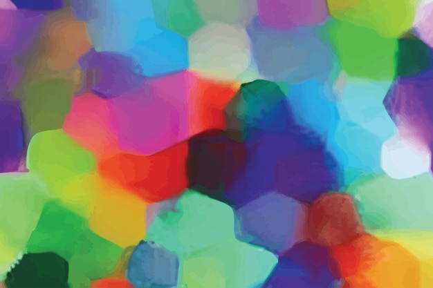 Un fondo colorido con un colorido patrón de cuadrados y puntos.