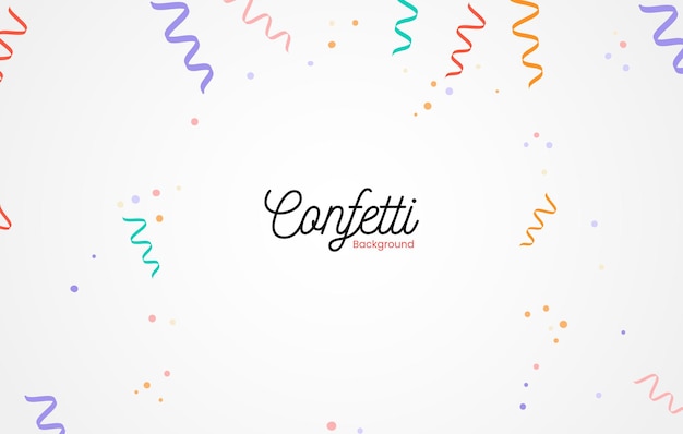 Fondo colorido del confeti