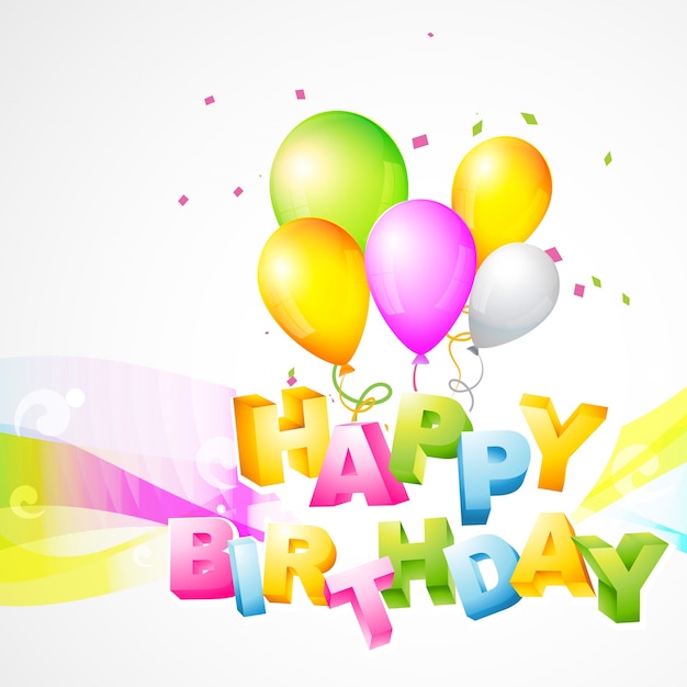 Fondo colorido de cumpleaños