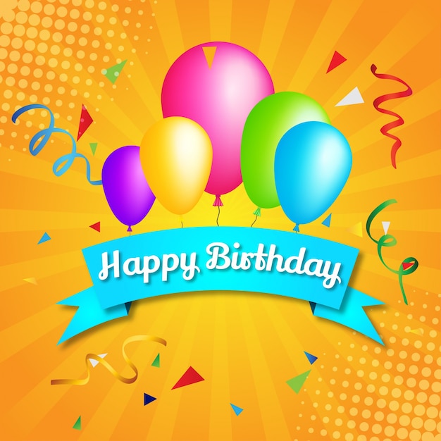 Fondo colorido de cumpleaños