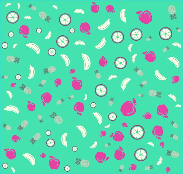 un fondo colorido con diferentes frutas y verduras