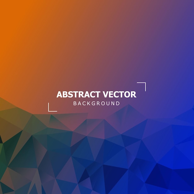 Un fondo colorido con un diseño triangular que dice vector abstracto.
