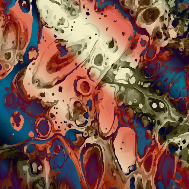 Fondo colorido con el efecto de difusión de líquido Arte líquido para el diseño de fondos, carteles, portadas e ideas creativas
