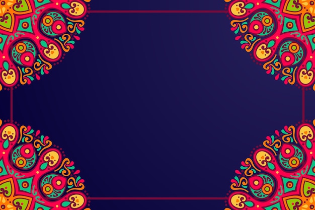 Fondo colorido étnico