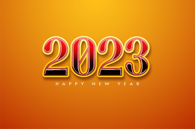 Fondo colorido de feliz año nuevo 2023