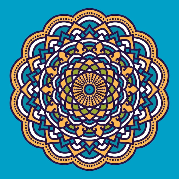 Fondo colorido flor mandala