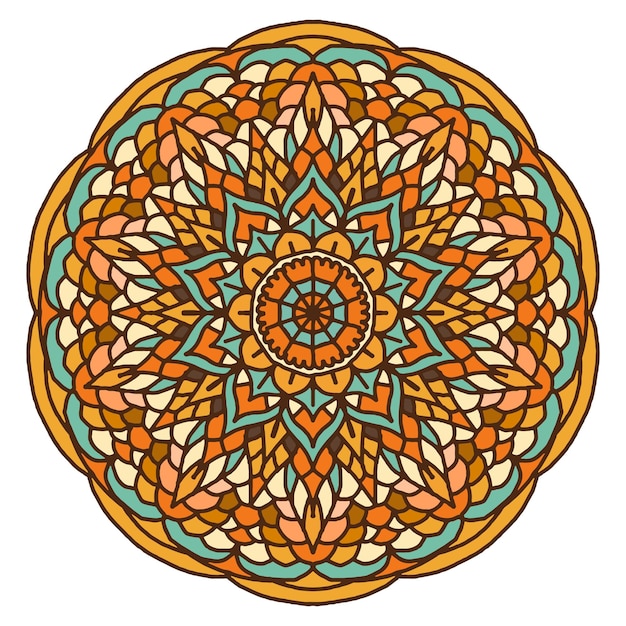 Fondo colorido flor mandala