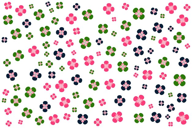 un fondo colorido con flores en él