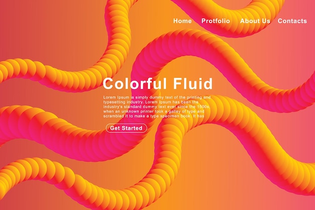 Fondo colorido fluido