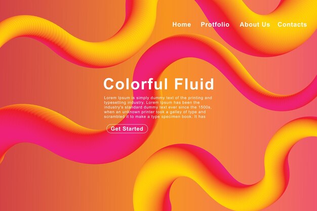 Fondo colorido fluido