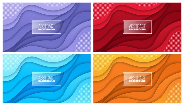 Fondo colorido con formas fluidas gradiente