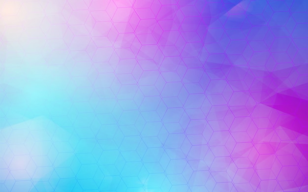 Fondo colorido con formas hexagonales