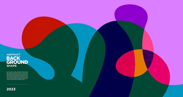 Fondo colorido geométrico abstracto plano vectorial