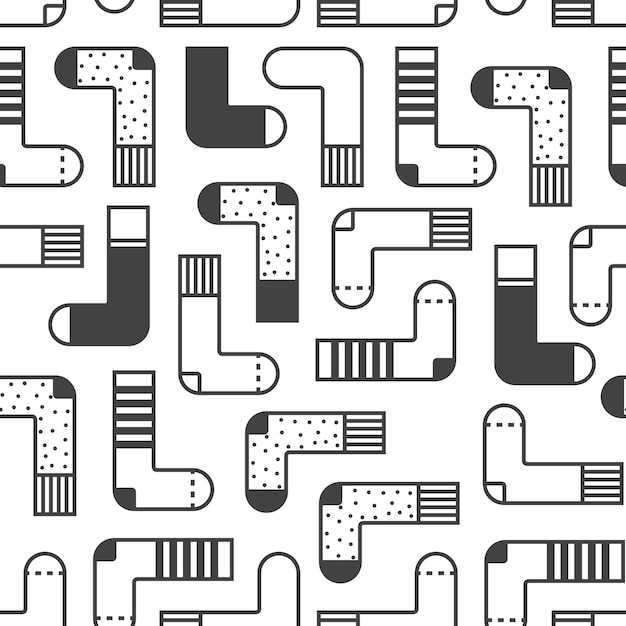 Fondo colorido lindo para el sitio web del niño y la impresión. Patrón de calcetines en estilo juvenil moderno