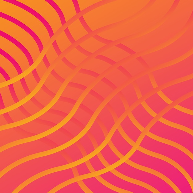 Un fondo colorido con líneas en rosa y naranja.