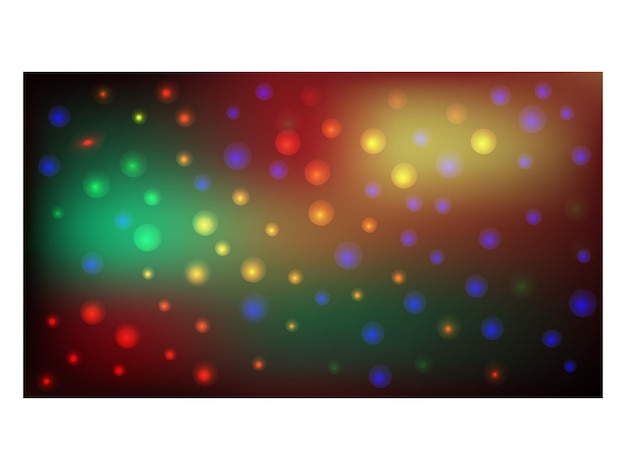 Vector un fondo colorido con luces de colores y una imagen de una luz multicolor