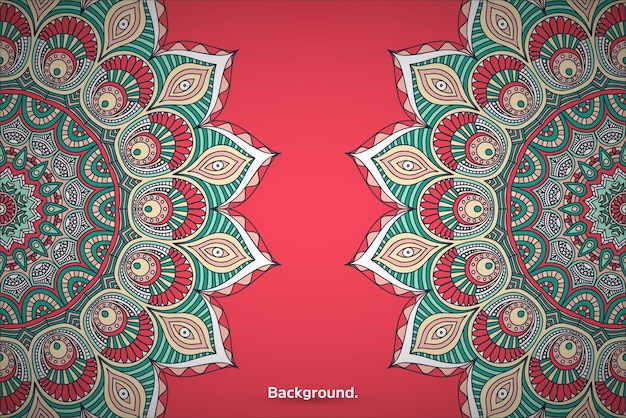 Fondo colorido de mandala