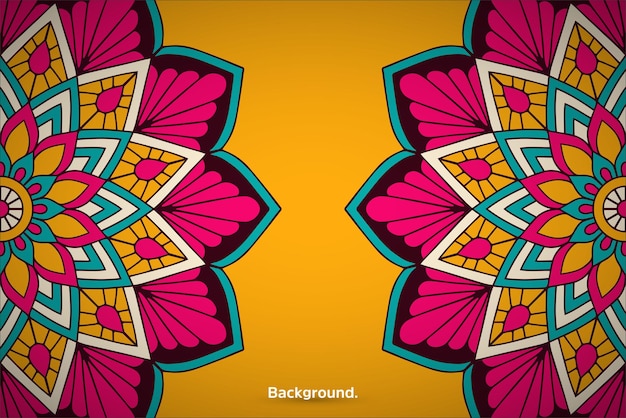 Fondo colorido de mandala