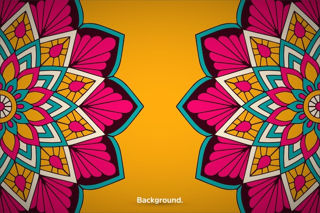 Vector fondo colorido de mandala