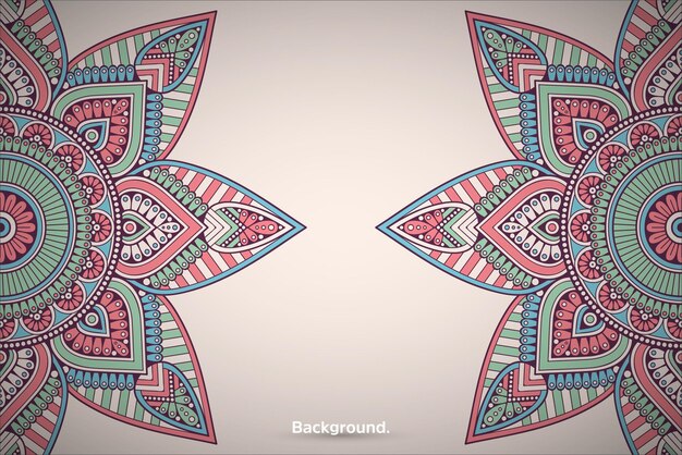 Fondo colorido de mandala