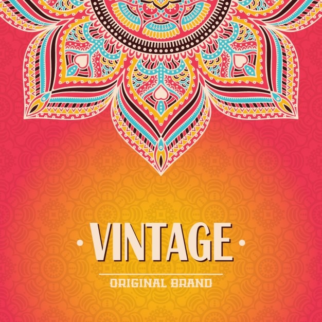 Fondo colorido con mandala
