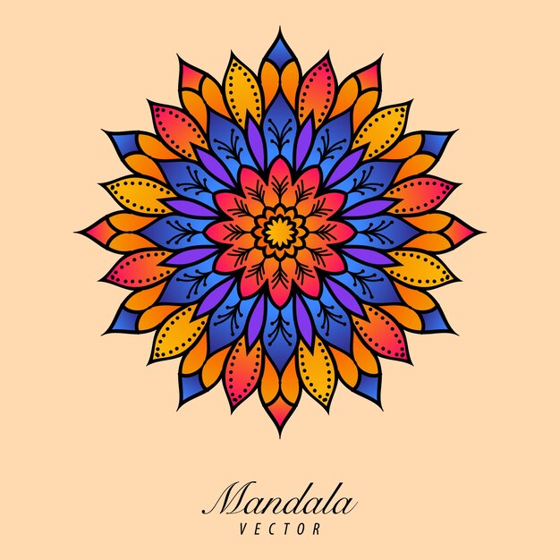 Fondo colorido mandala