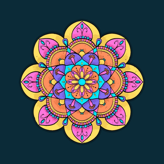 Fondo colorido mandala