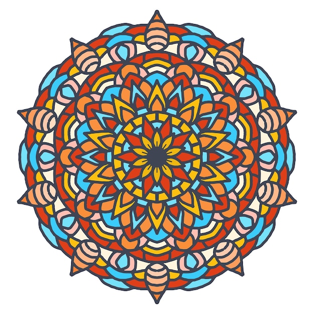 Fondo colorido de mandala