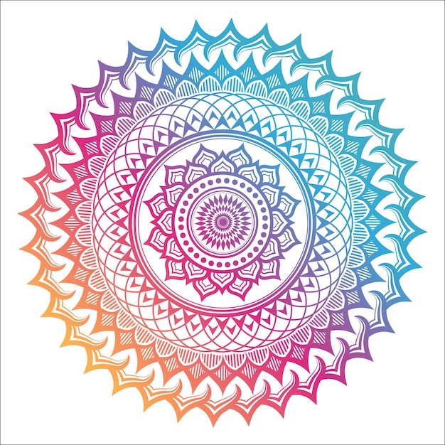 Fondo colorido de mandala