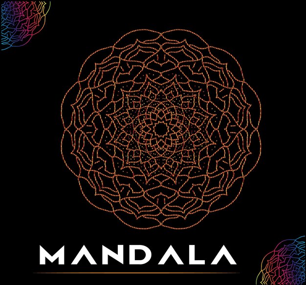 Fondo colorido de mandala