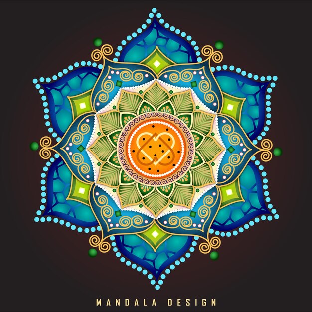 Fondo colorido mandala