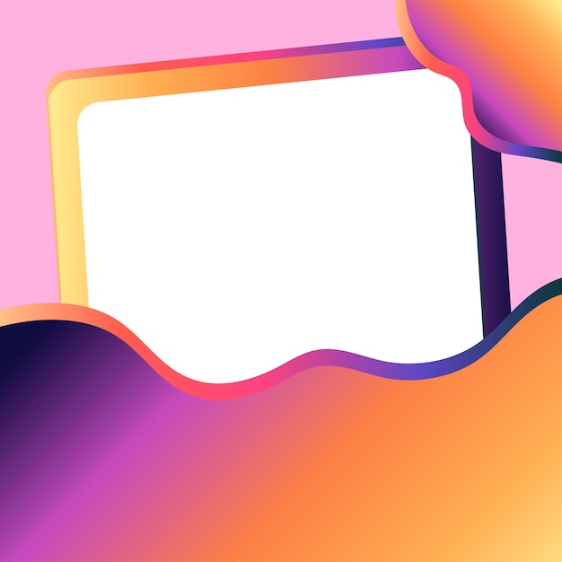 Fondo colorido con un marco blanco para texto
