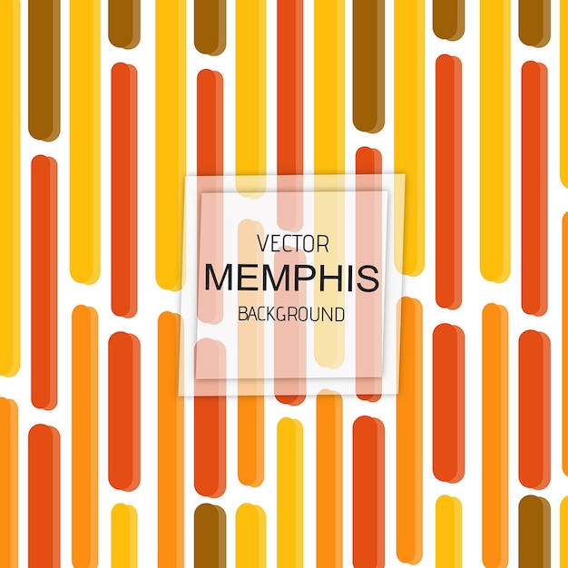 Fondo colorido de memphis del vector