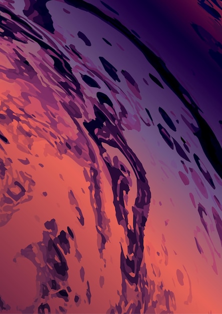 Fondo colorido moderno en el estilo del arte líquido La ilusión de un líquido de color derramadoLas pinturas de diseño de interiores cubren carteles e ideas creativas