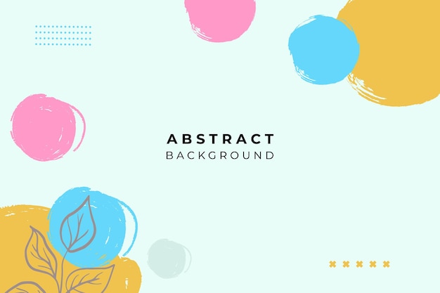 Fondo colorido moderno con formas abstractas de trazo de pincel