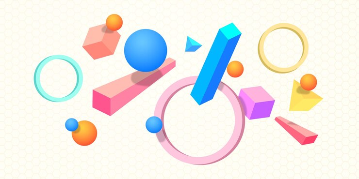 Vector fondo colorido con múltiples objetos