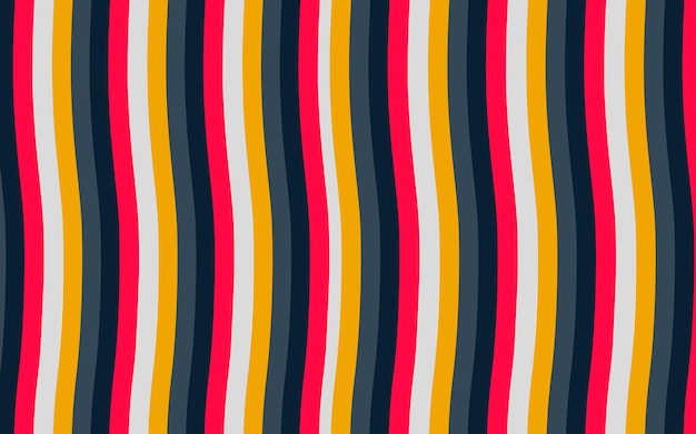 Fondo colorido de onda retro mínimo color vivo patrón de onda telón de fondo líneas curvas fondo