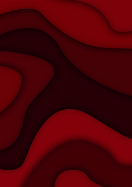 Vector fondo colorido ondulado con estilo 3d fondo líquido moderno fondo texturizado abstracto con mezcla de color rojo eps10 ilustración vectorial