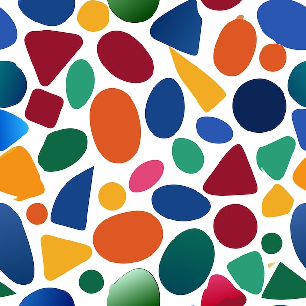 un fondo colorido con un patrón colorido de círculos con uno azul y verde que dice s quo