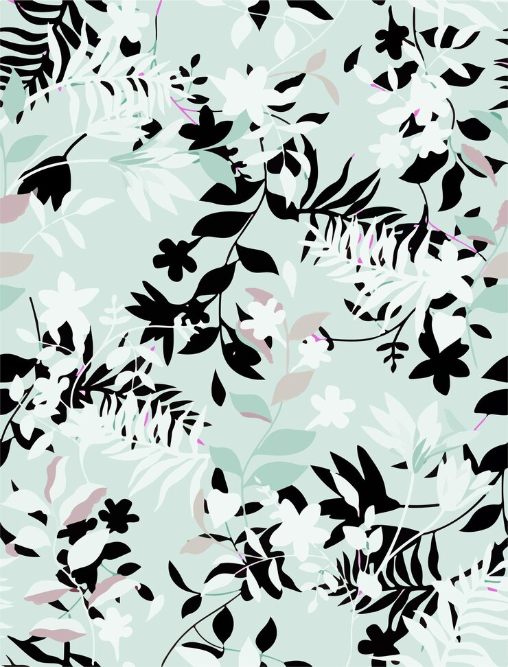 un fondo colorido con un patrón floral y la palabra hibisco