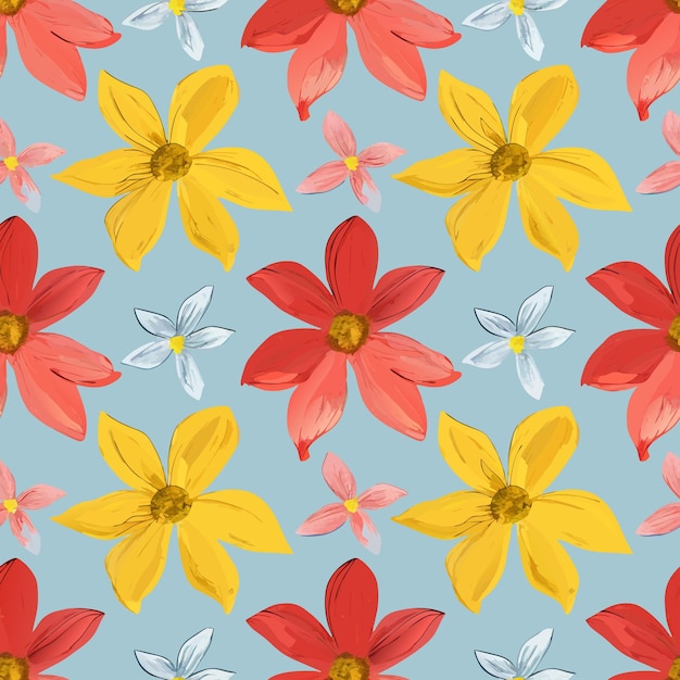 un fondo colorido con un patrón floral papel de pared flor
