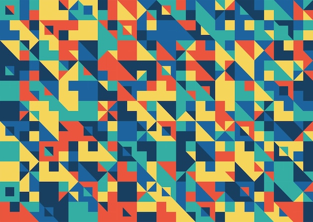 fondo con un colorido patrón geométrico sin costuras