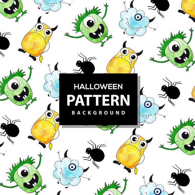 Fondo colorido del patrón de Halloween