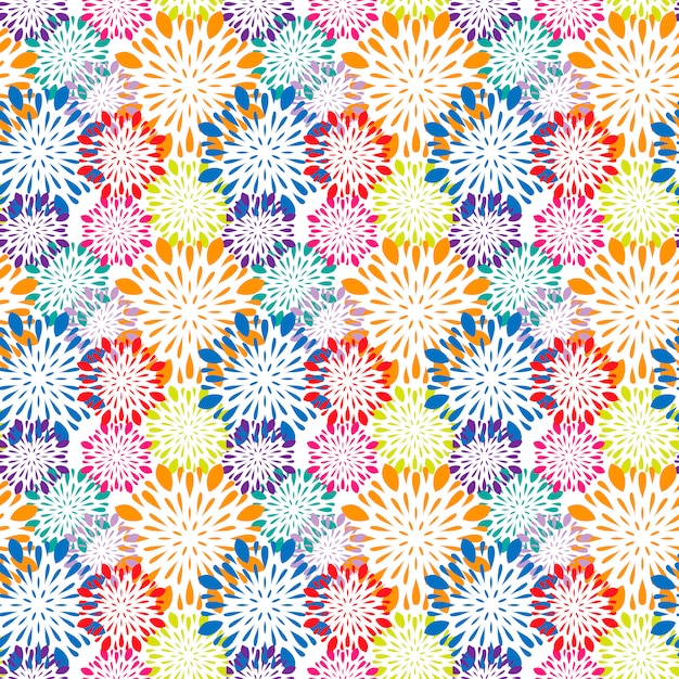 Fondo colorido con patrón de mandalas