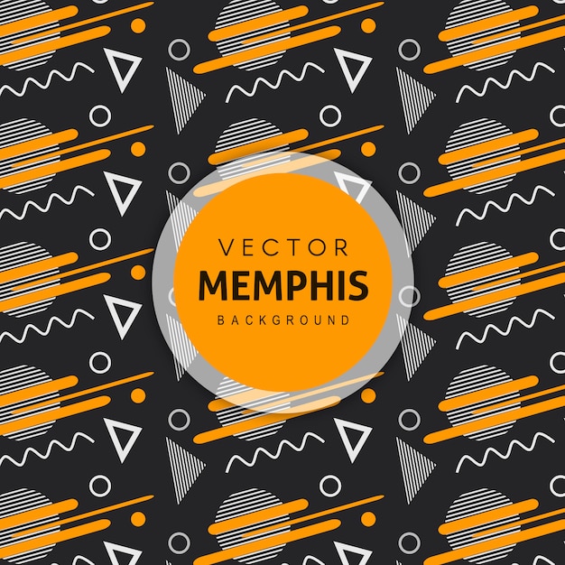 Fondo colorido del patrón de Memphis